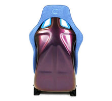画像をギャラリービューアに読み込む, NRG FRP Bucket Seat (Large) Prisma-Chromatic Royal Blue Vegan Suede w/ Chameleon Back