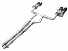 画像をギャラリービューアに読み込む, AWE 2024 Ford Mustang Dark Horse S650 RWD SwitchPath Cat-Back Exhaust w/ Quad Diamond Black Tips