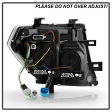 画像をギャラリービューアに読み込む, Spyder Apex 05-08 Nissan Frontier High-Power LED Module Headlights - Black (PRO-YD-NF05AP-SEQGR-BK)