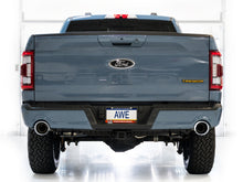 画像をギャラリービューアに読み込む, AWE Tuning 2021+ Ford F150 Tremor w/ Bumper Cutouts 0FG Resonated Cat-Back w/ Chrome Silver Tips