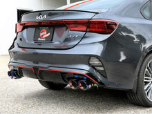画像をギャラリービューアに読み込む, aFe 22-24 Kia Forte GT 1.6L 3in-2.5in 304 Stainless Steel Axle-Back Exhaust w/ Blue Flame Tips