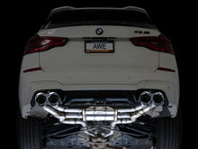 画像をギャラリービューアに読み込む, AWE Tuning 20-25 BMW X3 M/M Comp (F97) AWD SwitchPath Axle-Back Exhaust - Chrome Silver Tips