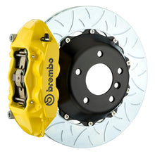 画像をギャラリービューアに読み込む, Brembo 07-13 X5 Rear GT BBK 4 Piston Cast 380x28 2pc Rotor Slotted Type3-Yellow