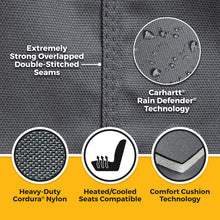 画像をギャラリービューアに読み込む, Covercraft 09-26 Ford E-Series Custom Carhartt Super Dux PrecisionFit Seat Covers - Charcoal