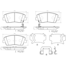 画像をギャラリービューアに読み込む, Brembo 18-21 Genesis G70/ Kia Stinger Front NAO Brake Pad