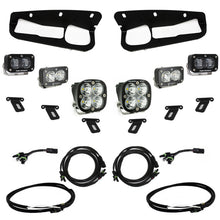 画像をギャラリービューアに読み込む, Baja Designs 21-22 Ford Bronco w/Steel Bumper S2 SAE Sportsmen Fog Pkt Light Kit w/Upfitter - Clear
