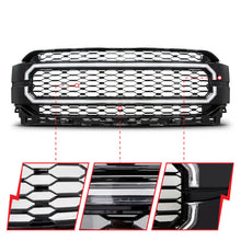 画像をギャラリービューアに読み込む, ANZO 21-23 Ford F150 Black Housing Full LED Light Tube Front Grille