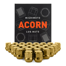 画像をギャラリービューアに読み込む, Mishimoto Steel Acorn Lug Nuts M14 x 1.5 - 32pc Set - Gold