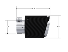 画像をギャラリービューアに読み込む, MBRP Universal Carbon Fiber Tip 2.5in ID / 4.5in OD Out / 6.5in Length Angle Cut Dual Wall