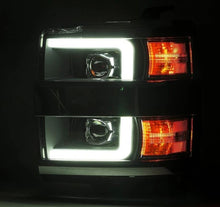 画像をギャラリービューアに読み込む, AlphaRex 15-19 Chevy Silverado 2500/3500 LUXX-Series Proj. Headlights Blk w/Actv SeqSig &amp; SBDRL