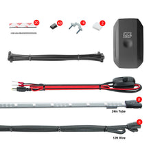 画像をギャラリービューアに読み込む, XK Glow New Style 8x24In Tubes XKchrome Car Standard Kit w/ Dual-Mode Dash Mount Controller