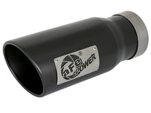 画像をギャラリービューアに読み込む, aFe MACH Force-Xp Universal Exhaust Tip 4 IN Inlet x 5 IN Outlet x 12 IN L- Black Tip
