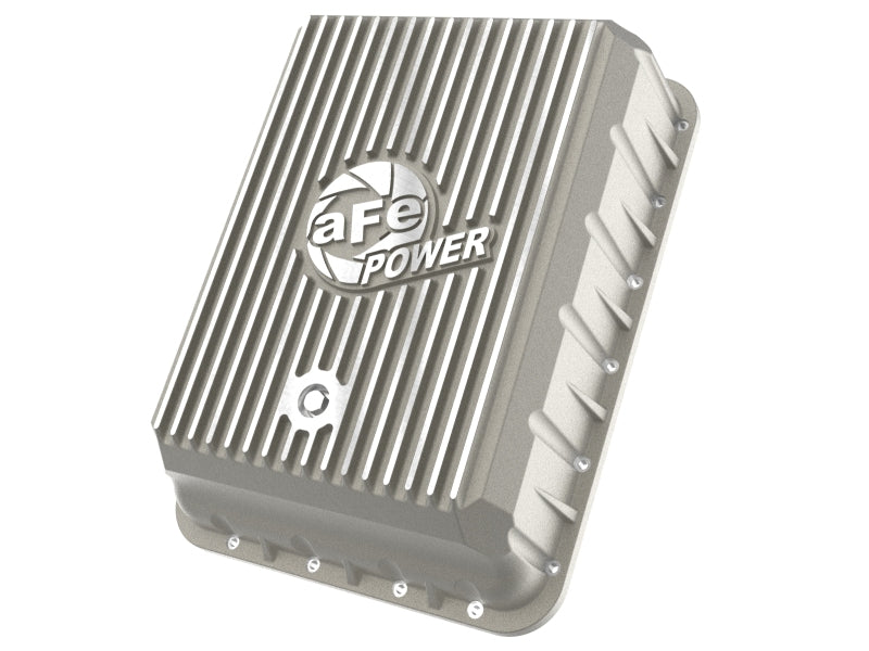 aFe POWER Street Series Transmission Pan Raw w/ Machined Fins RAM 3500 13-24 (AS69RC Transmission)