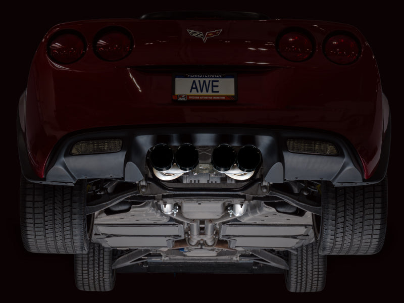 AWE Tuning 09-13 Chevrolet Corvette 6.2L Touring Edition Axle-Back Exhaust w/ Diamond Black Tips
