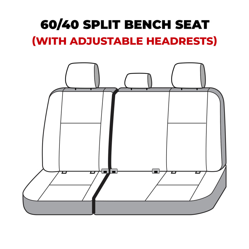 Covercraft 21-23 Chevrolet Tahoe Carhartt Super Dux SeatSaver Custom Third Row Seat Covers - Black