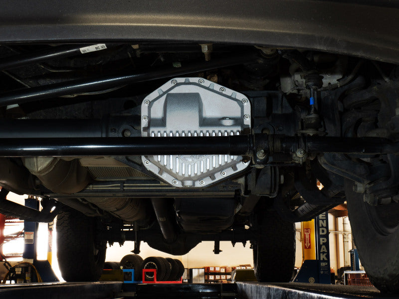 aFe POWER Street Series Front Diff Cover Raw w/ Machined Fins Ford F-250/350 23-26(Dana M235)