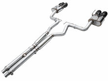 画像をギャラリービューアに読み込む, AWE 2024 Ford Mustang GT Fastback S650 RWD SwitchPath Cat-Back Exhaust w/ Quad Diamond Black Tips