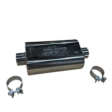 画像をギャラリービューアに読み込む, Kooks 2.5in Oval Clamp In Muffler 12in Long Body Polished Stainless Steel