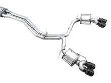 画像をギャラリービューアに読み込む, AWE Tuning 19-23 Audi C8 S6/S7 2.9T V6 AWD Touring Edition Exhaust - Diamond Black Tips