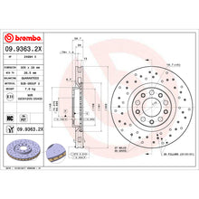 画像をギャラリービューアに読み込む, Brembo OE 16-17 Chrysler 200/13-16 Dodge Dart Friction Brake Disc