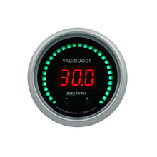 画像をギャラリービューアに読み込む, Autometer 52.4mm Black Switchable 0-1600 PSI / 0-110 BAR Vacuum/Boost Sport-Comp Elite Digital Gauge