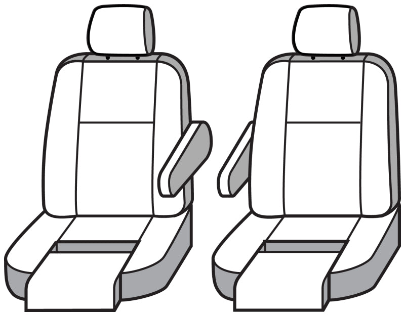 Covercraft 19-26 Mercedes-Benz Sprinter Enduro Waterproof Custom Front Row Seat Covers-Taupe
