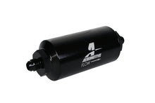 画像をギャラリービューアに読み込む, Aeromotive In-Line Filter - (AN-6 Male) 10 Micron Fabric Element Bright Dip Black Finish