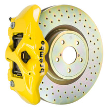 画像をギャラリービューアに読み込む, Brembo 12-16 FR-S Front GT BBK 4 Piston Cast 326 x30 1pc Rotor Drilled- Yellow