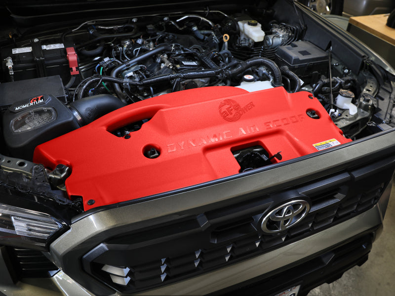 aFe POWER Red Edition Dynamic Air Scoop XL for Intake Kits 50-70119D and 50-70119R