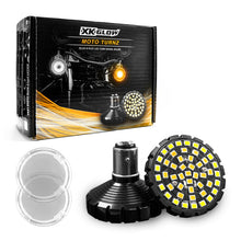 画像をギャラリービューアに読み込む, XK Glow Motorcycle Front LED Turn Signal Kit - Flat Style Clear Lenses