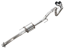 画像をギャラリービューアに読み込む, AWE 21-25 Ford F150 (14th Gen Reg Cab) Cat-Back Exhaust - 4.5in Dual Side Exit Diamond Black Tips