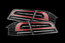 画像をギャラリービューアに読み込む, AlphaRex 12-21 Tesla Model S LUXX-Series LED Tail Lights - Black/Red