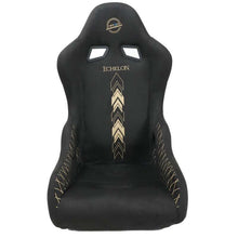 画像をギャラリービューアに読み込む, NRG FRP Bucket Seat - Echelon Light Weight - Gold Stitching - Large