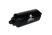 画像をギャラリービューアに読み込む, Aeromotive In-Line Filter - (AN-6 Male) 10 Micron Fabric Element Bright Dip Black Finish