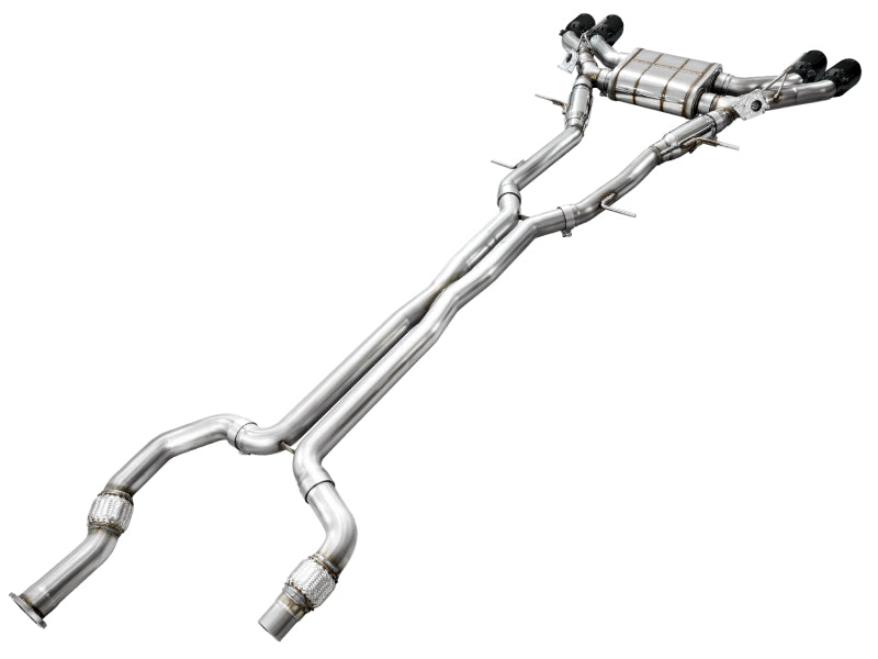 AWE Tuning 2021+ Cadillac CT4-V Blackwing SwitchPath Exhaust - Diamond Black Tips