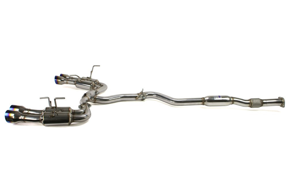 Invidia 11-14 Subaru WRX / STI Sedan Gemini/R400 Single Layer Quad Titanium Tip Cat-back Exhaust