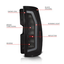 画像をギャラリービューアに読み込む, Anzo 07-14 Chevrolet Suburban / 07-14 GMC Yukon Black Full LED Tail Light Plank Style w/ Smoke Lens