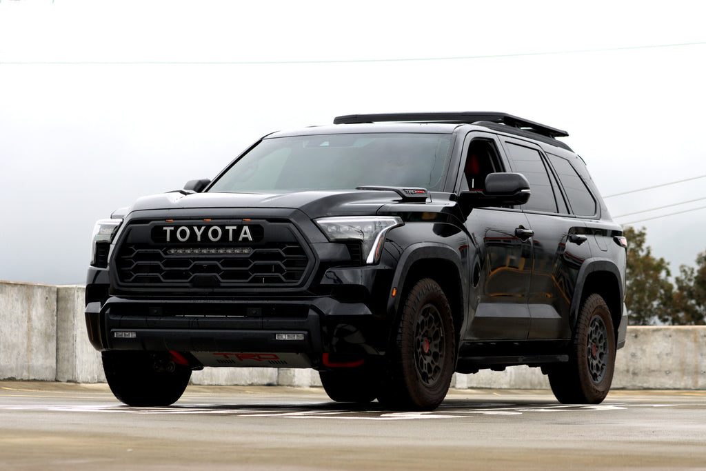 AlphaRex 22-23 Toyota Tundra NOVA-Series Headlights Black w/Amber DRL - Req 810029 OR 810030
