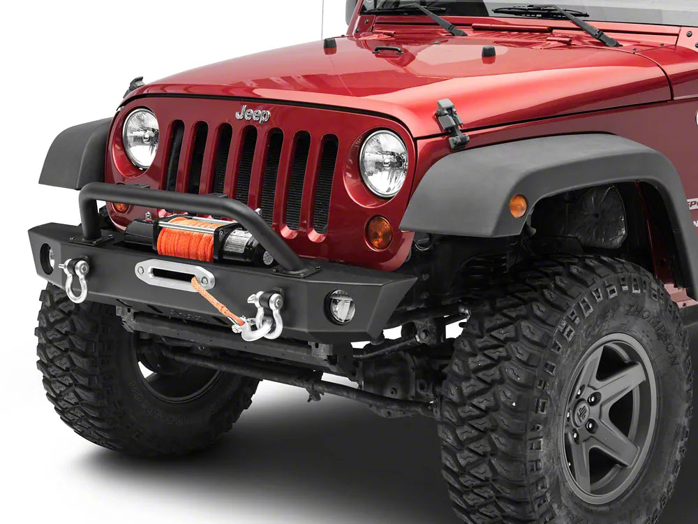 Officially Licensed Jeep 07-18 Jeep Wrangler JK Trekker Front Bumper w/ Jeep Logo
