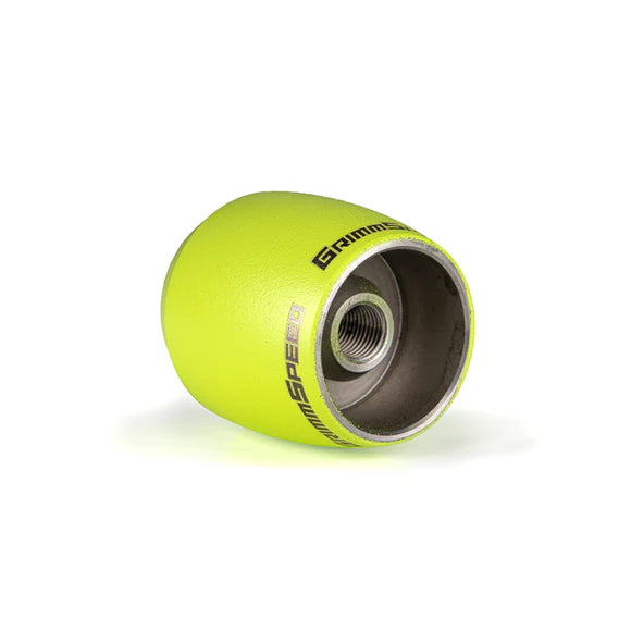 GrimmSpeed Stubby Shift Knob Stainless Steel - Subaru 5 and 6 Speed Manual Transmission - Neon Green