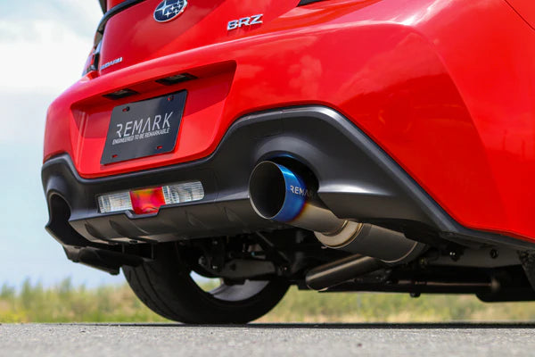 REMARK 2022 Subaru BRZ Cat-Back Exhaust - R1 Spec Single-Exit Full Titanium (Resonated)