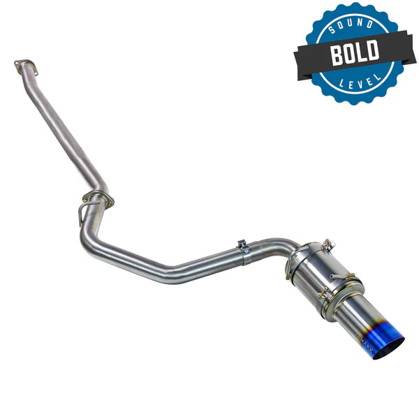 REMARK Subaru 2022 BRZ Cat-Back Exhaust - R1 Spec Single - Exit Full Titanium