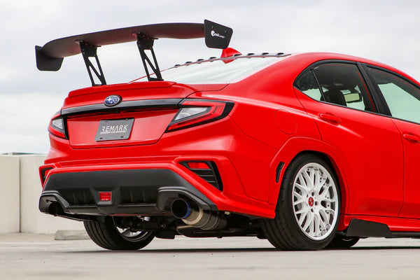 REMARK 2022+ Subaru WRX VB Catback Exhaust - R1 Spec Single-Exit Full Titanium (Resonated)