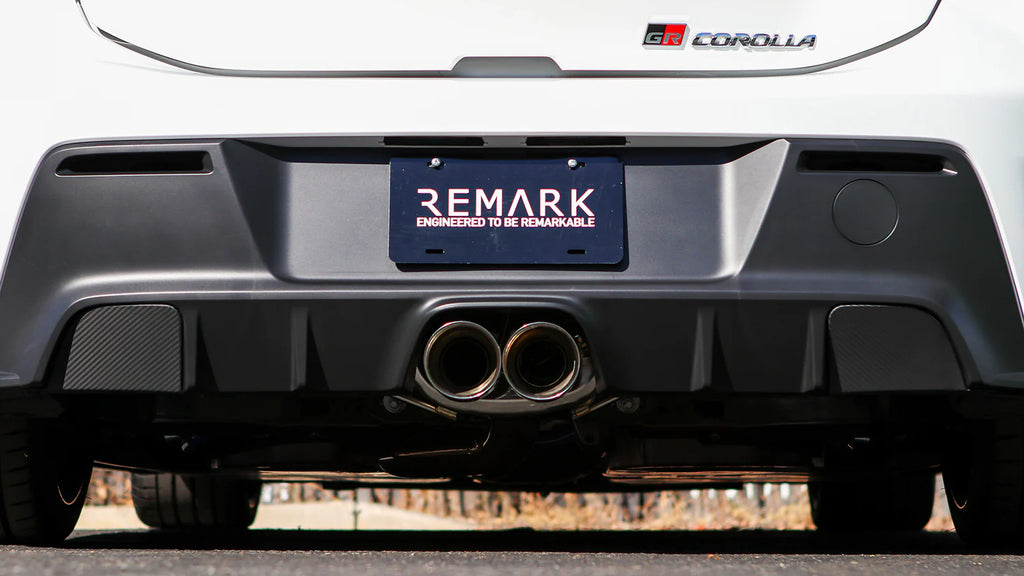 Remark 2023+ Toyota GR Corolla Carbon Fiber Outer Exhaust Block Off Plates
