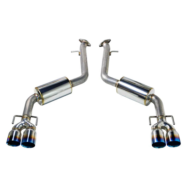 REMARK 17-20 Lexus IS200/300/350 Axle Back Exhaust - SS Double Wall Burnt Tip (Muffler Version)