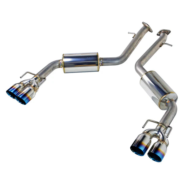 REMARK 17-20 Lexus IS200/300/350 Axle Back Exhaust - SS Double Wall Burnt Tip (Muffler Version)