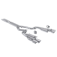 画像をギャラリービューアに読み込む, MBRP 2024+ Ford Mustang 5.0L Alum. SS 3in Cat-Back Dual Split Exhaust w/ Quad Tips (Valve Delete)