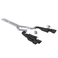 画像をギャラリービューアに読み込む, MBRP 2024+ Ford Mustang 5.0L Blk Alum. SS 3in Cat-Back Exhaust w/ Quad Blk Tips (Valve Delete)