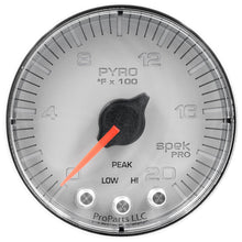 画像をギャラリービューアに読み込む, Autometer Spek-Pro Gauge Pyro. (Egt) 2 1/16in 2000f Stepper Motor W/Peak &amp; Warn Slvr/Chrm