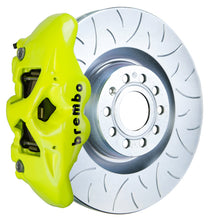 画像をギャラリービューアに読み込む, Brembo 14-20 A3 Front GT BBK 4 Piston Cast 345x30 1pc Rotor Slotted Type3-Fluo. Yellow